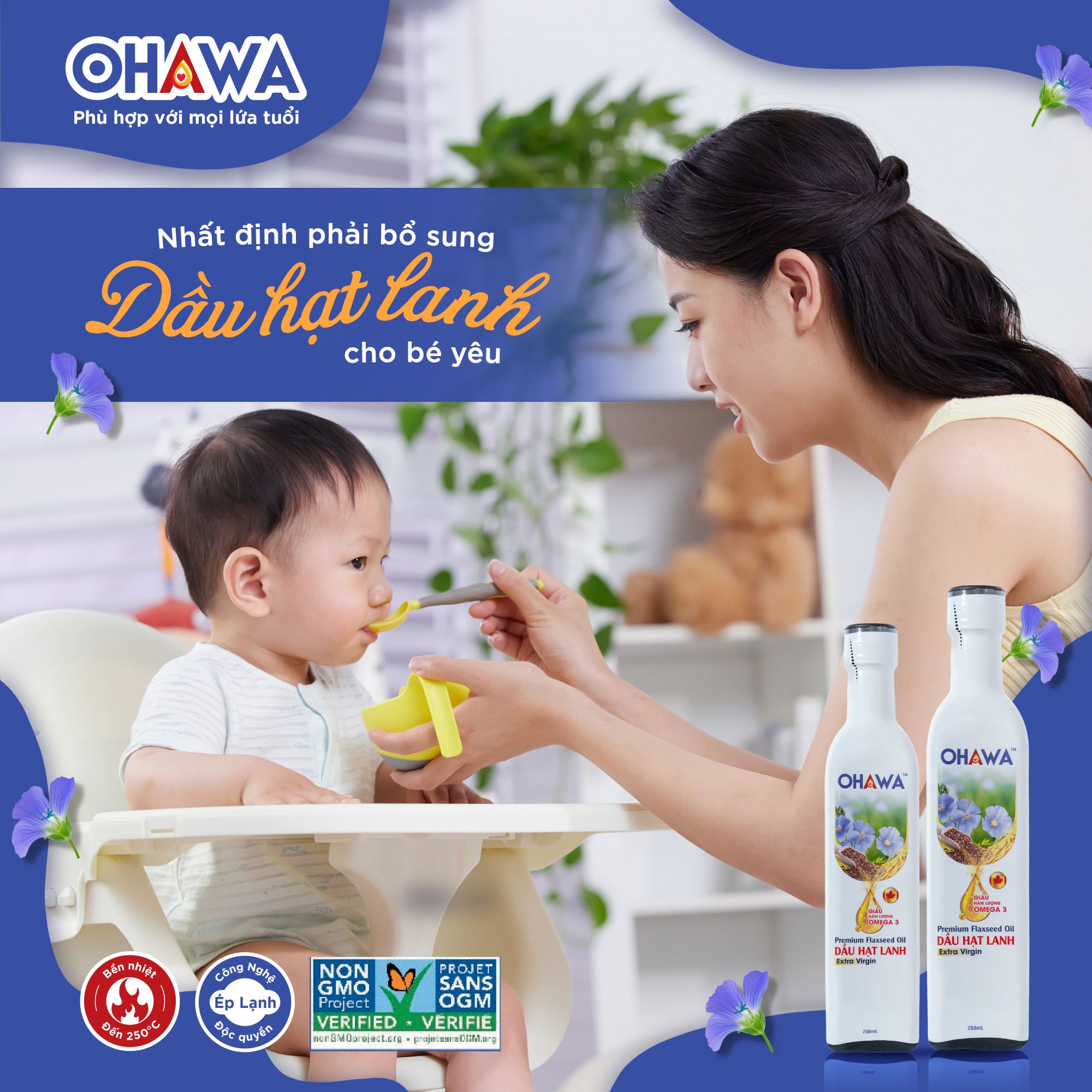 Dầu ăn cho bé chứa dưỡng chất Omega 3